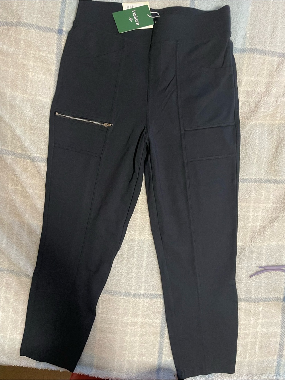 Habitat Black Women's Stretch Jogger Pants with Zip Pocket